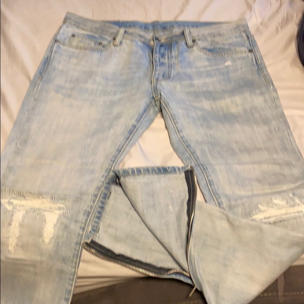 MNML Slim Zippered Denim